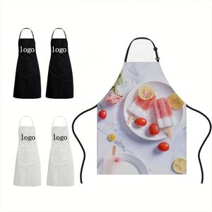 Tablier imprimé personnalisé avec poches réglables sur tout l'impression complète publicité d'affaires cadeau promotionnel tabliers de cuisine pour femmes - Product Image 1
