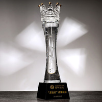 Hot Koop Sport Champions K9 Glas Award Elegante Transparante Kristallen Trofee Award Medaille Trofee