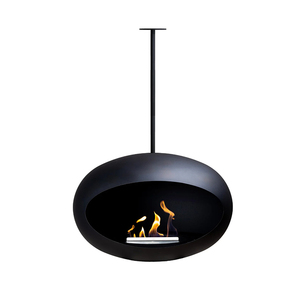 2025年最新デザイン 長方形 本物のエタノール暖炉 室内自立型 金属製 ホテル用 - Product Image 5