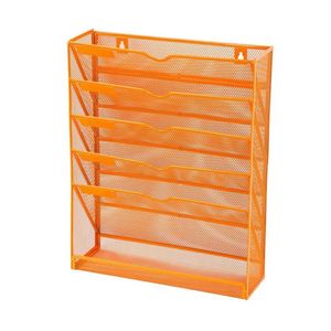 Sam Office or Home Purple Mesh Desk Organizer 6 Layers Paper Holder Desktop <b>File</b> Letter Mail <b>Document</b> Sorter - Product Image 4