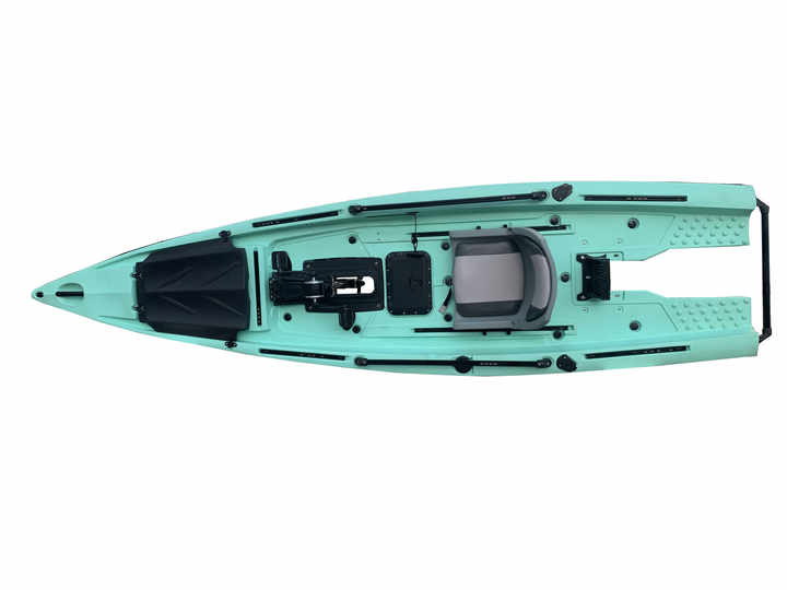 新しい開発4mシングルスキフボートはトップ電気モーターカヌー釣り 