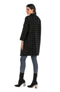 Cachemira de manga menos <span class=keywords><strong>cardigan</strong></span> rosa y verde <span class=keywords><strong>cardigan</strong></span> alias cable knit para <span class=keywords><strong>mujer</strong></span> elegante con bolsillos largo - Product Image 4