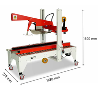 Chine usine scellant automatique à grande vitesse de carton bas et haut joint de bande pour la machine à emballer de caisse de papier alimentaire