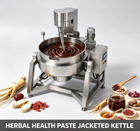Marmite de cuisson en acier inoxydable avec agitateur à grattoir pour la fabrication de pâtes à base de plantes
