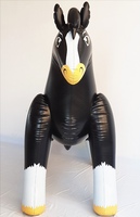 Modelo de Caballo Inflable Gigante de PVC Negro Personalizado para Publicidad, Modelo de Plástico Resistente para Montar a Caballo