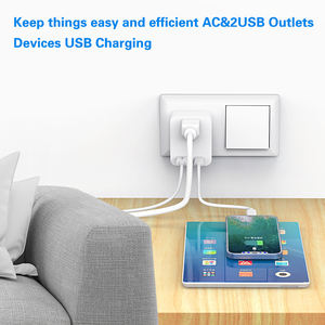 Leishen US to UK Ireland <span class=keywords><strong>Adaptateur</strong></span> de prise de voyage Type G <span class=keywords><strong>Adaptateur</strong></span> de prise de courant avec 3 ports USB pour les États-Unis vers l'Angleterre <span class=keywords><strong>Londres</strong></span> Écosse Irlandais - Product Image 3