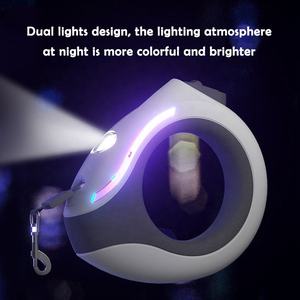 Laisse rétractable automatique pour chien KingHon 3m 10 pieds, mains libres, en nylon, rechargeable par USB, avec lumière LED - Product Image 4