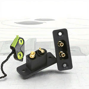 Adaptateur de batterie Amass noir original XT90H XT90H-F XT90E XT90E-M avec connecteur DIN 2P à montage sur panneau pour applications d'alimentation - Product Image 2