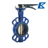Válvula de Mariposa de Hierro Dúctil con Palanca, Asiento Blando de EPDM, PN16/CLASE 150LB/5K/10K para Tratamiento de Agua, HVAC y Plomería