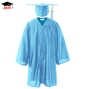 Conjunto completo de alta calidad, <span class=keywords><strong>gorro</strong></span> y vestido de graduación para niños, galardonado para uso escolar, certificado al por mayor - Product Image 3
