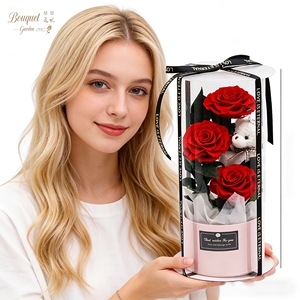 Coffret Cadeau Ours en Roses pour la Fête des Mères 2026 – Fleurs Éternelles Préservées Faites à la Main – Fournisseur d'Usine – Cadeau Idéal pour Maman - Product Image 5