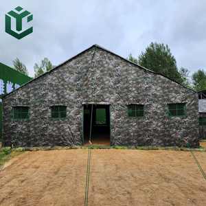 Tente en toile personnalisée 14x9m, simple/double couche, imperméable, avec cadre métallique et chambres, abri de tente - Product Image 3