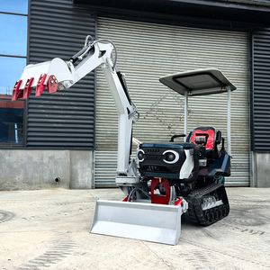 Tracteur à chenilles en caoutchouc Grace Factory Supply 35HP, mini-tracteur compact, excavatrice, boîte de vitesses, pompe, transmission par engrenages - Product Image 1