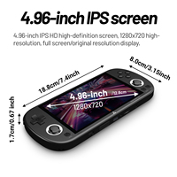 Promotion Exceptionnelle Console de Jeu Portable Trimui Smart Pro Grise 64 Go Écran IPS 4,96 Pouces 1280x720 Batterie 6+ Heures Prend en Charge le Réseau Sans Fil
