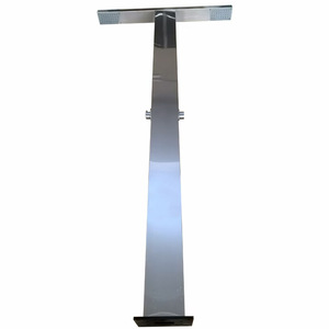 Columna <span class=keywords><strong>de</strong></span> <span class=keywords><strong>Ducha</strong></span> Exterior <span class=keywords><strong>de</strong></span> Acero Inoxidable Cepillado con Cabezal Cuadrado, Efecto Lluvia, <span class=keywords><strong>para</strong></span> Parque Acuático, Playa y Piscina - Product Image 6