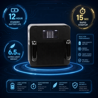 Scanner de spectre RF portable 0-2,5 km avec écran tactile, détection multibandes pour la sécurité aérienne et trépied