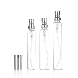 Cosmetische Lege Parfum Glazen Buis Flacon Met Crimp Aluminium Pomp Sproeier 25Ml 30Ml 45Ml