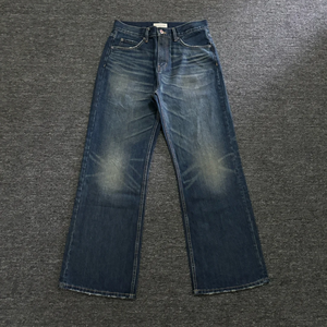 <span class=keywords><strong>Jean</strong></span> ample vintage déchiré pour homme en denim brut japonais selvedge de haute qualité, coupe large, style designer personnalisé - Product Image 3