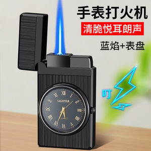 Encendedor de Cuarzo Dial Lighter 612, Encendedor de Reloj Rectangular de Metal Resistente al Viento, Regalo Empresarial - Product Image 3