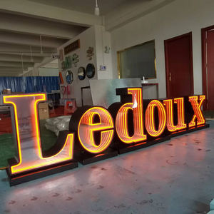 Miroir multi-couches coloré Abyss avec lettres lumineuses LED, panneau d'affichage paysager, tunnel miroir, <span class=keywords><strong>porte</strong></span> transformateur, bureaux, magasins - Product Image 3