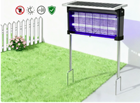 Piège à insectes solaire d'extérieur, anti-moustiques étanche 12/30/40W, vente en gros, alimenté par énergie solaire Type-C