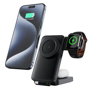 Support de <span class=keywords><strong>chargeur</strong></span> 3 en 1, <span class=keywords><strong>chargeur</strong></span> sans fil pour téléphone, <span class=keywords><strong>chargeur</strong></span> pliable sans fil 3 en 1, produits phares pour le dropshipping pour <span class=keywords><strong>iPhone</strong></span> 15 <span class=keywords><strong>Pro</strong></span> - Product Image 2