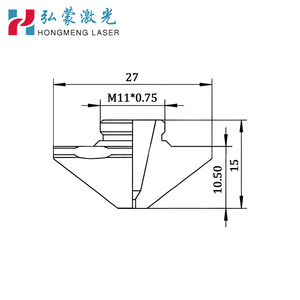 หัวฉีดชั้นเดียวความเร็วสูง LHAN07 ขนาด D28 มม. M11 สำหรับการตัดด้วยเลเซอร์กำลังสูงแบบไฮเปอร์โซนิก  สภาพใหม่ - Product Image 5