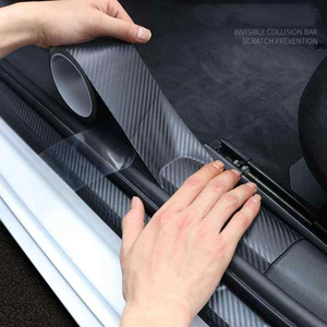 Sợi Carbon Vinyl tự dính phim, độ bóng cao màu đen sợi carbon vinyl bọc Sticker bọc cuộn với bong bóng không khí - Product Image 3