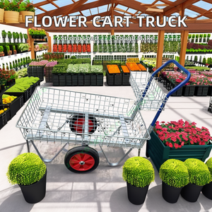 बागवानी उपयोग के लिए दो पहिया गैल्वेनाइज्ड गार्डन सेंटर ट्रक हैंड कार्ट - Product Image 2