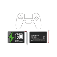 Batterie de remplacement pour manette sans fil PS4, batterie haute capacité 1500 mAh avec kit de tournevis