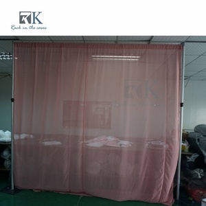 Quick install Pipe Kit and Pink Drape Aluminum Standing Curtain System Wedding Backdrop - Product Image 2