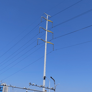 Poste Eléctrico de Acero Galvanizado en Caliente de 6m, 9m, 12m, 15m <span class=keywords><strong>para</strong></span> Línea Eléctrica, Mejor Precio Directo - Product Image 4