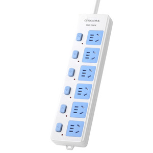 Tira de enchufes con interruptor independiente, 10A, 16A, enchufe de tres clavijas, aluminio revestido de cobre, protección de seguridad para niños, para uso en dormitorios - Product Image 3