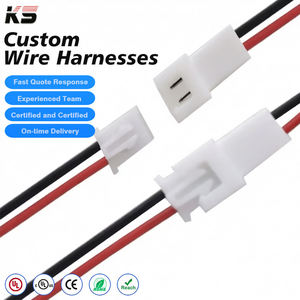 KS Custom JST Cable Assemblies ZH PH EH XH 1.0 1.25 1.5 2.0 2.54mm Pitch 2P 3P 4P 5P 6P JST Jumper <b>Electrical</b> <b>Wire</b> Harness - Product Image 1