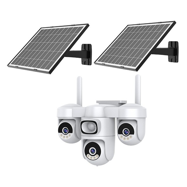 Solar Powered CCTV Camera Wireless 4G Sim Card PTZ 270 Degree H265 Night Vision Cloud Storage Home System
