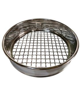 8 Inch Full Height Stainless Steel Test Sieve ASTM E11 Compliant for Laboratory Particle Analysis - Product Image 1
