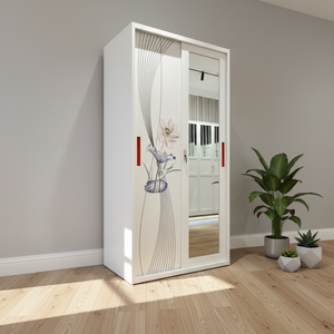 Artículo en Venta Caliente: <span class=keywords><strong>Armario</strong></span> Moderno <span class=keywords><strong>de</strong></span> Acero con <span class=keywords><strong>Puertas</strong></span> Corredizas y Estampado Personalizado para Hogar, Balcón, Dormitorio, Hotel - Product Image 1