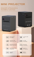 P18 DLP 3D Mini Projecteurs 100 ANSI 4k Vidéo Portable Poche Extérieure Android Projecteur Sans Fil WiFi Projection Home Cinéma