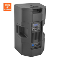 Diamond Nouveau Système de Haut-parleurs Puissant de 15 Pouces 1200W de Puissance Crête Classe D Plastique Audio Professionnel Haut-parleur Actif de Scène pour l'Extérieur