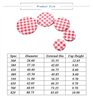 En stock couvercles en métal de qualité alimentaire de 38mm à 82mm pour bocaux et bouteilles alimentaires et fermetures de bouteilles