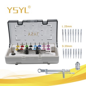 Kit de 16 tournevis dentaires universels pour implants et prothèses, avec clé dynamométrique et kit d'instruments dentaires - Product Image 1