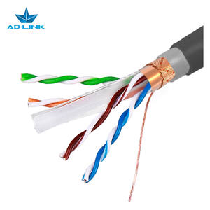 Çin Fabrikası Katı Bakır Çıplak Bakır 1000ft Siyah <span class=keywords><strong>SFTP</strong></span> Cat6a <span class=keywords><strong>Sftp</strong></span> Çift Kılıflı Dış Mekan 305m 23awg Ağ Kablosu - Product Image 4