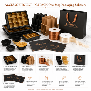 Custom Luxury Handmade Paper Cardboard <strong>Bar</strong> Dessert <strong>Dates</strong> Gift Packaging <strong>Chocolate</strong> Box with Divider Inserts Foil Logo - Product Image 3