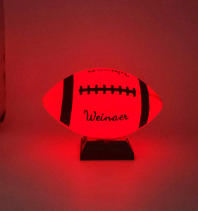 Glow in Dark LED American <strong>Football</strong> <strong>Light</strong> <strong>up</strong> Rugby Ball for Kids Youth Night Match Glowing Training Rubber With Printed Logo - Product Image 4