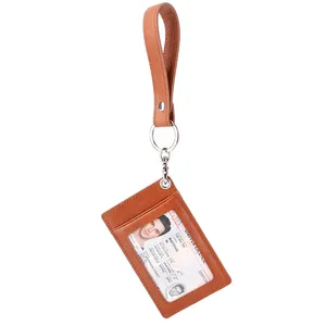 removable strap key chain card holder supplier slim credit card holder RFID blocking men business manimalist card holder