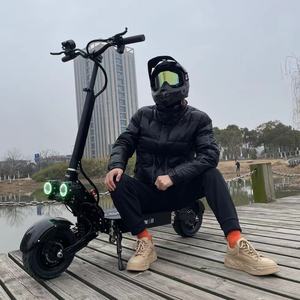 Trottinette électrique adulte personnalisée de 11 pouces, route/tout-terrain, 60V 30AH 40AH 6000W, double moteur, autonomie de 38 à 75 miles, pliable - Product Image 6