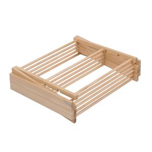 Séchoir à linge portable en bois massif, pliable et compact pour intérieur et balcon - Product Image 6
