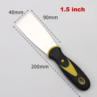 ABRIGHTURE Spatule à mastic de 1 pouce avec manche bicolore pour la réparation de cloisons sèches, le remplissage mural, le raclage, le plâtrage, la peinture – Fournisseur OEM ODM