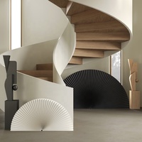 Idées de décoration d'intérieur pliantes innovantes mettant en vedette des ventilateurs de séparation en papier sur pied d'art mural et des séparateurs de pièce pour un espace de vie époustouflant