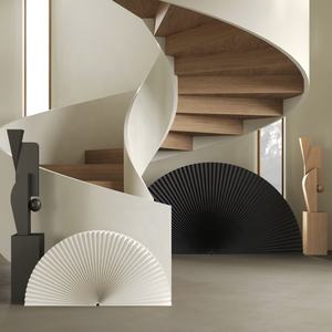 أفكار مبتكرة للديكور المنزلي قابلة للطي تتميز برسم فني للجدران مراوح لتقسيم الورق ولمساحة معيشة مذهلة - Product Image 3